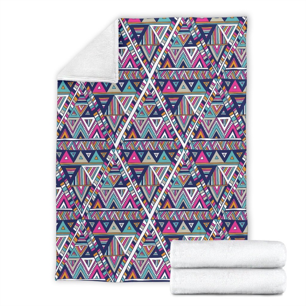 Native American Blanket, Native Navajo American Indians Aztec Tribal Print Blanket, Native Blankets