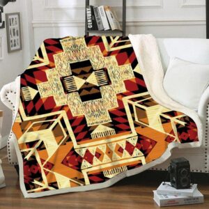 Native American Blanket, Native Pattern Fleece Blanket,&hellip;