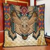 Native American Blanket, Owl Beadwork Native American Blanket, Native Blankets