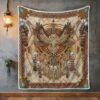 Native American Blanket, Owl Dreamcatcher Native American All Over Printed Blanket, Native Blankets