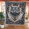 Native American Blanket, Owl Flock Native American All Over Printed Blanket, Native Blankets