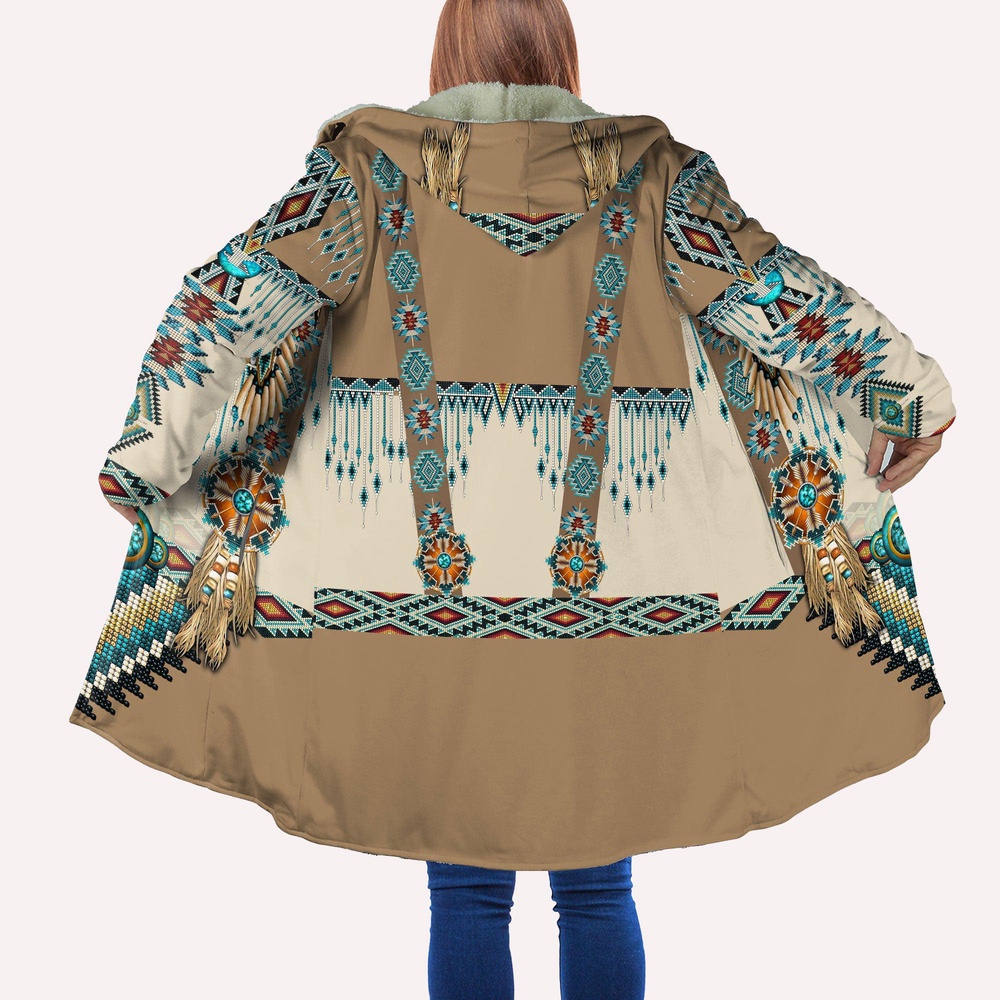 Native American Coat, Aboriginal Pattern Native American Hooded Cloak Coat, Native American Hoodies Native American Coat, Aboriginal Pattern Native American Hooded Cloak Coat, Native American Hoodies