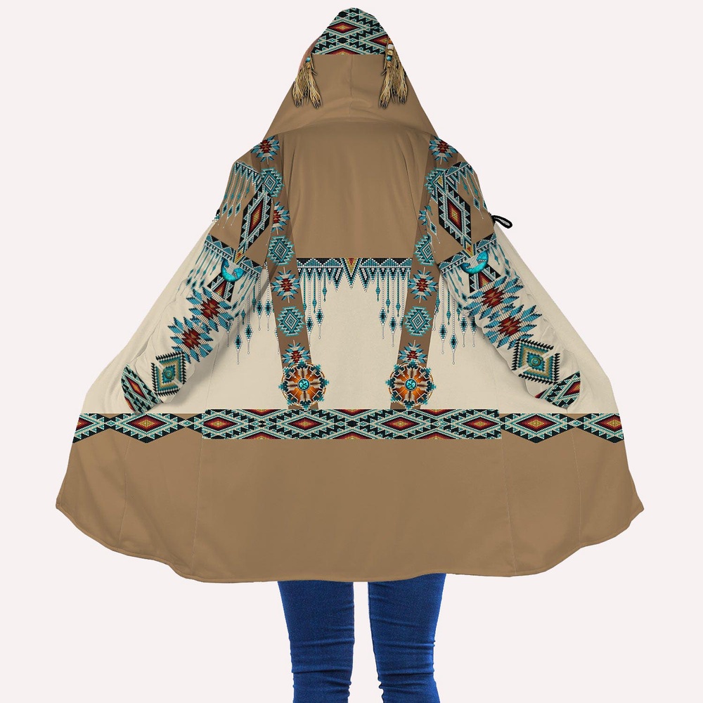 Native American Coat, Aboriginal Pattern Native American Hooded Cloak Coat, Native American Hoodies Native American Coat, Aboriginal Pattern Native American Hooded Cloak Coat, Native American Hoodies