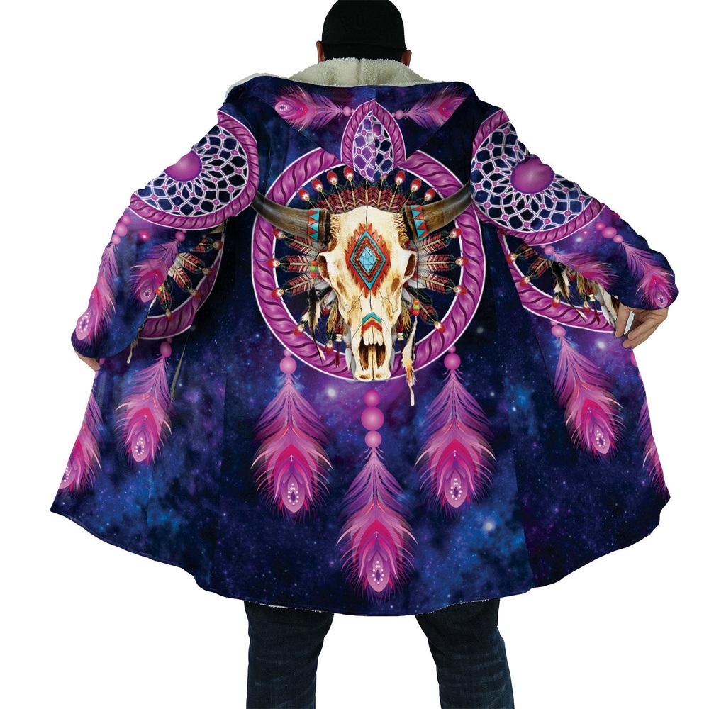 Native American Coat, Aboriginals Indigenous Native American 3D All Over Printed Hooded Cloak Coat Native American Coat, Aboriginals Indigenous Native American 3D All Over Printed Hooded Cloak Coat