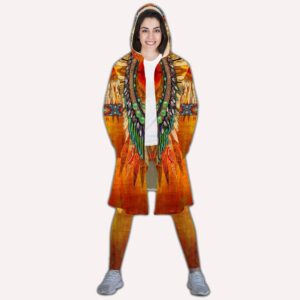 Native American Coat Antique Decorative Pattern Native American Hooded Cloak Coat Native American Hoodies 3 itzf0o.jpg