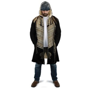 Native American Coat Black Pattern Feather Native American 3D All Over Printed Hooded Cloak Coat 2 jacbcg.jpg