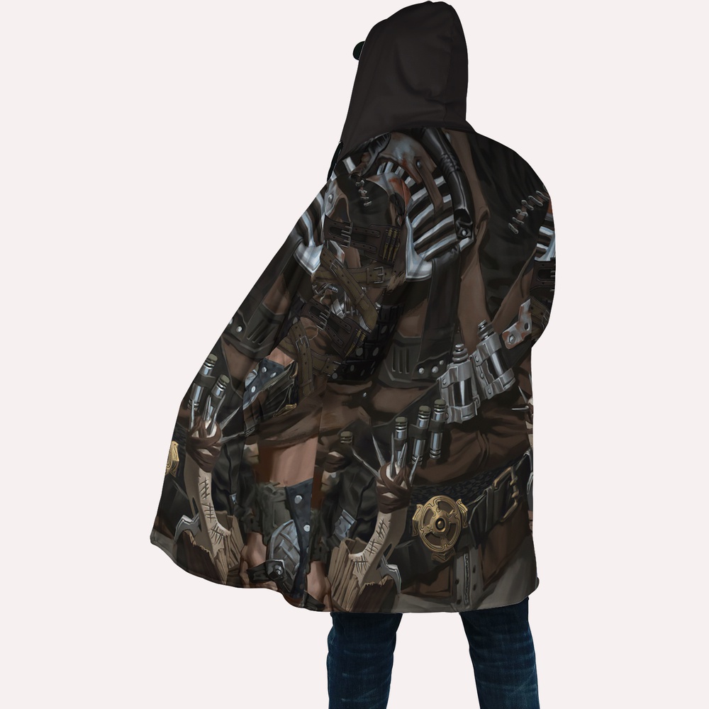 Native American Coat, Cowboy Jacket Cosplay Native American 3D All Over Printed Hooded Cloak Coat