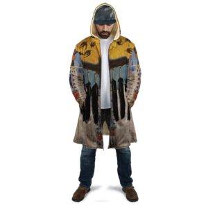 Native American Coat Crow Pattern Native American 3D All Over Printed Hooded Cloak Coat 2 jq43im.jpg