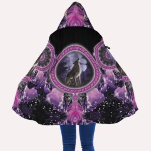 Native American Coat Dreamcatcher Purple Native American All Over Printed Hooded Cloak Coat Native American Hoodies 2 lv7m7u.jpg