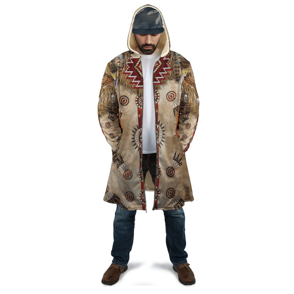Native American Coat, Heritages Pride Shirt Native American 3D All Over Printed Hooded Cloak Coat Native American Coat, Heritages Pride Shirt Native American 3D All Over Printed Hooded Cloak Coat