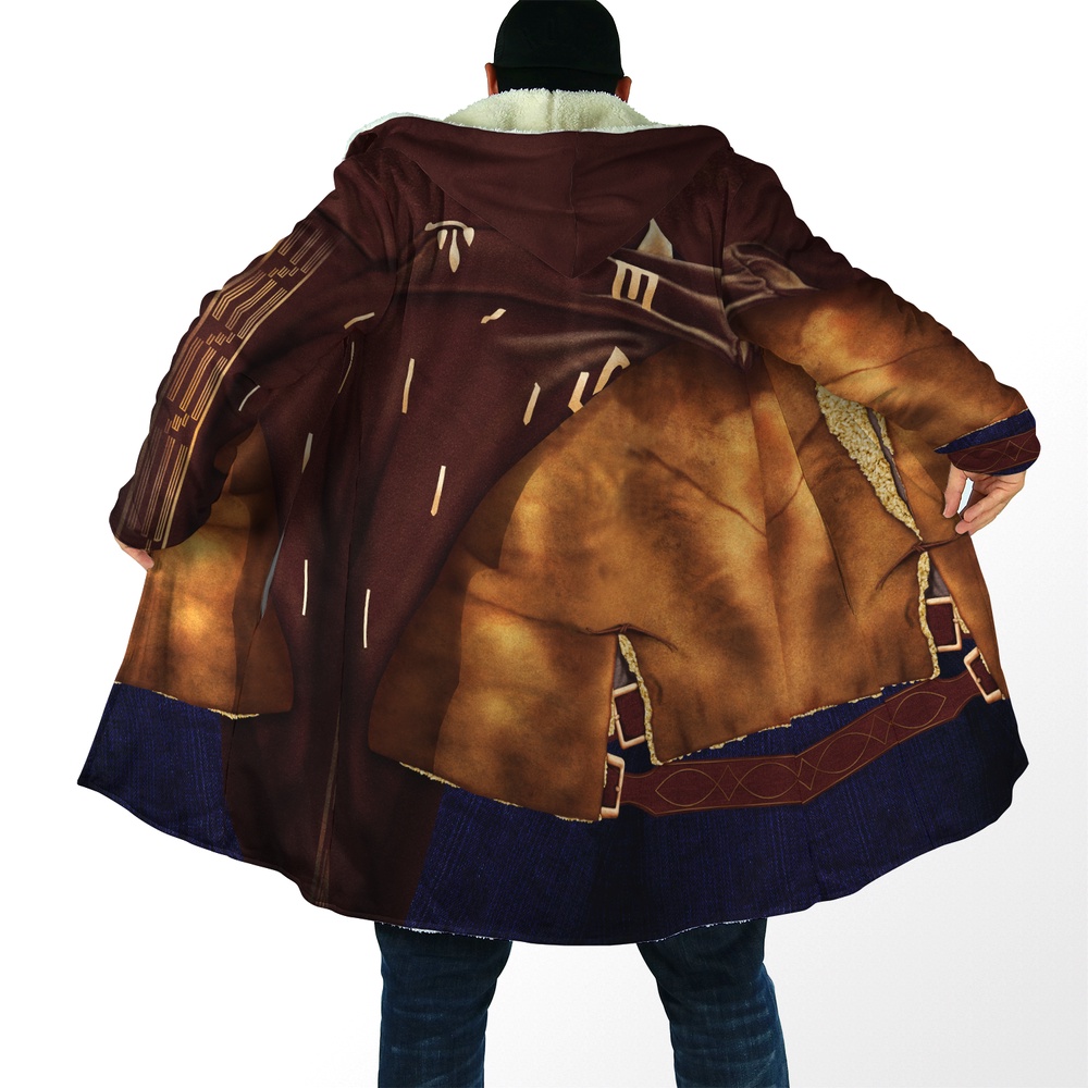 Native American Coat, Individuality Native American 3D All Over Printed Hooded Cloak Coat Native American Coat, Individuality Native American 3D All Over Printed Hooded Cloak Coat