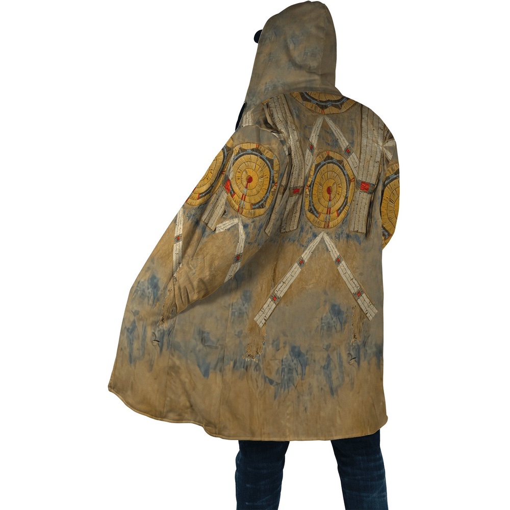 Native American Coat, Local Pride Native American 3D All Over Printed Hooded Cloak Coat Native American Coat, Local Pride Native American 3D All Over Printed Hooded Cloak Coat