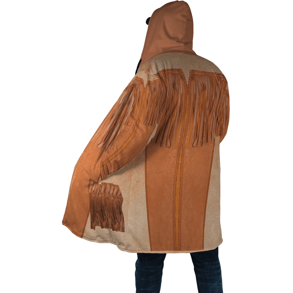 Native American Coat, Nostalgic Native American 3D All Over Printed Hooded Cloak Coat Native American Coat, Nostalgic Native American 3D All Over Printed Hooded Cloak Coat