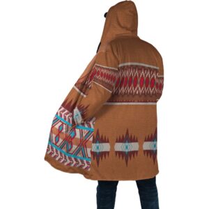 Native American Coat Ppolite Brown Native American 3D All Over Printed Hooded Cloak Coat 3 zvrqsl.jpg