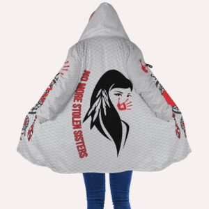 Native American Coat Red Hand No More Stolen Sister Native American Hooded Cloak Coat Native American Hoodies 2 z2e2r4.jpg