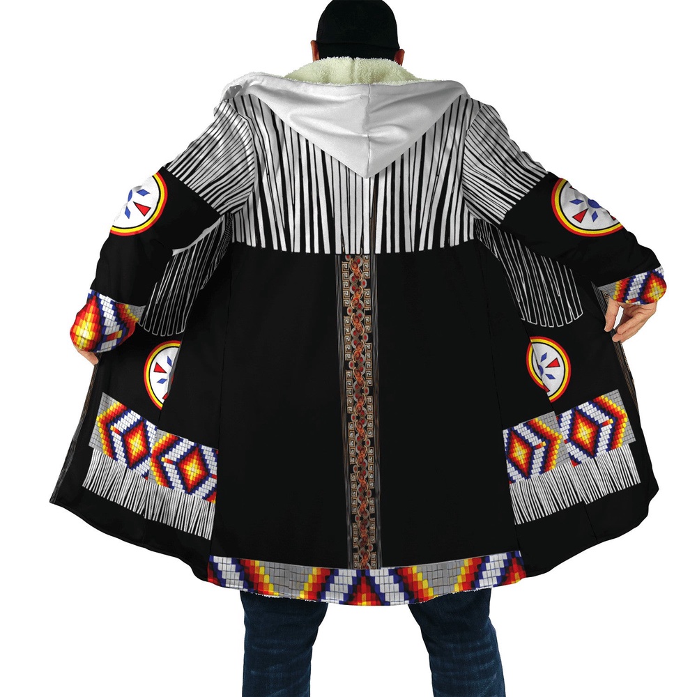 Native American Coat, Sacrifice To the Gods Native American 3D All Over Printed Hooded Cloak Coat Native American Coat, Sacrifice To the Gods Native American 3D All Over Printed Hooded Cloak Coat