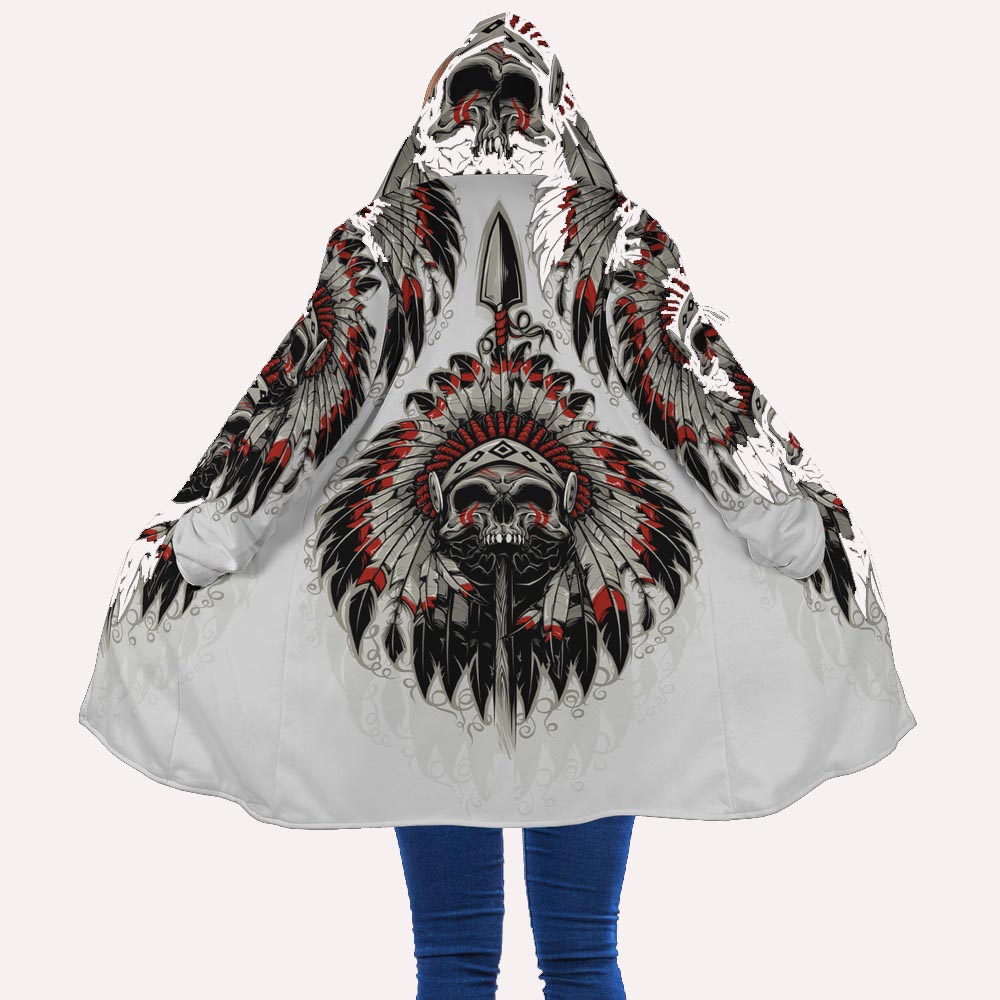 Native American Coat, Sacrificial Native American Hooded Cloak Coat, Native American Hoodies Native American Coat, Sacrificial Native American Hooded Cloak Coat, Native American Hoodies