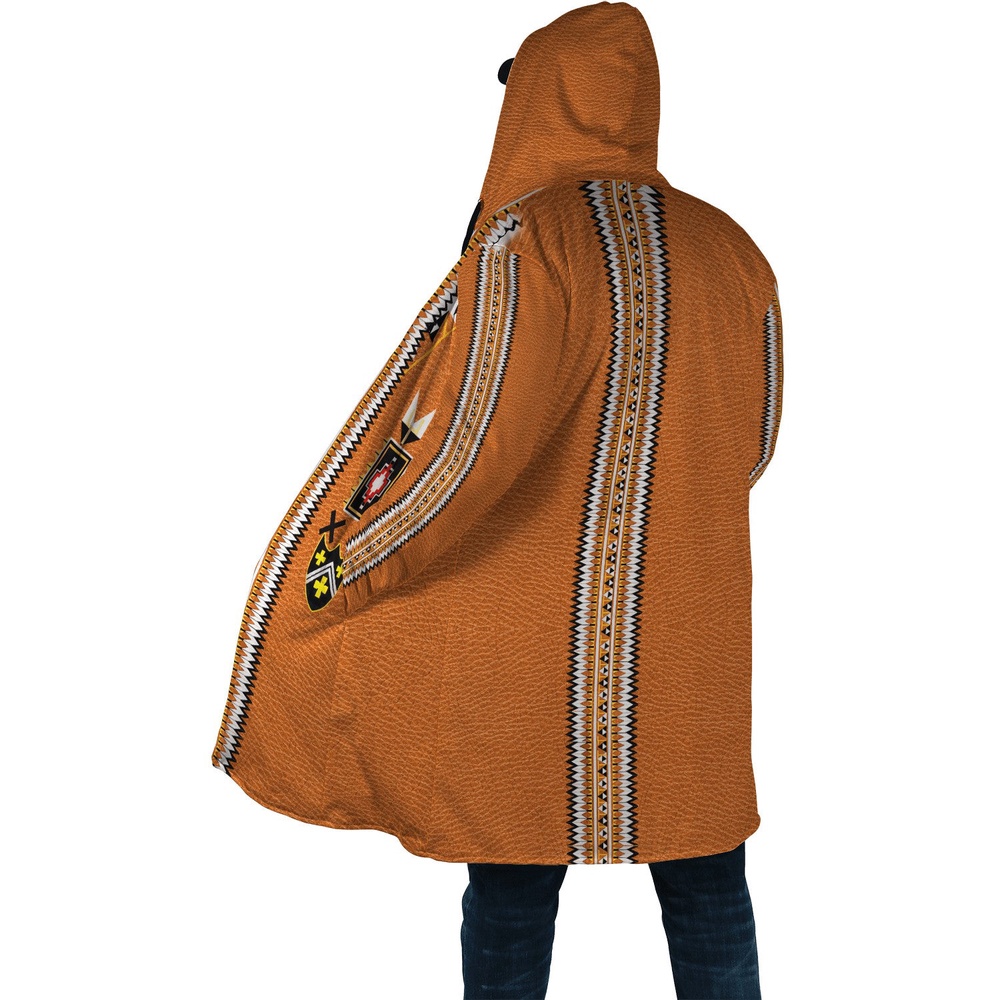 Native American Coat, Simple Fashion Native American 3D All Over Printed Hooded Cloak Coat Native American Coat, Simple Fashion Native American 3D All Over Printed Hooded Cloak Coat