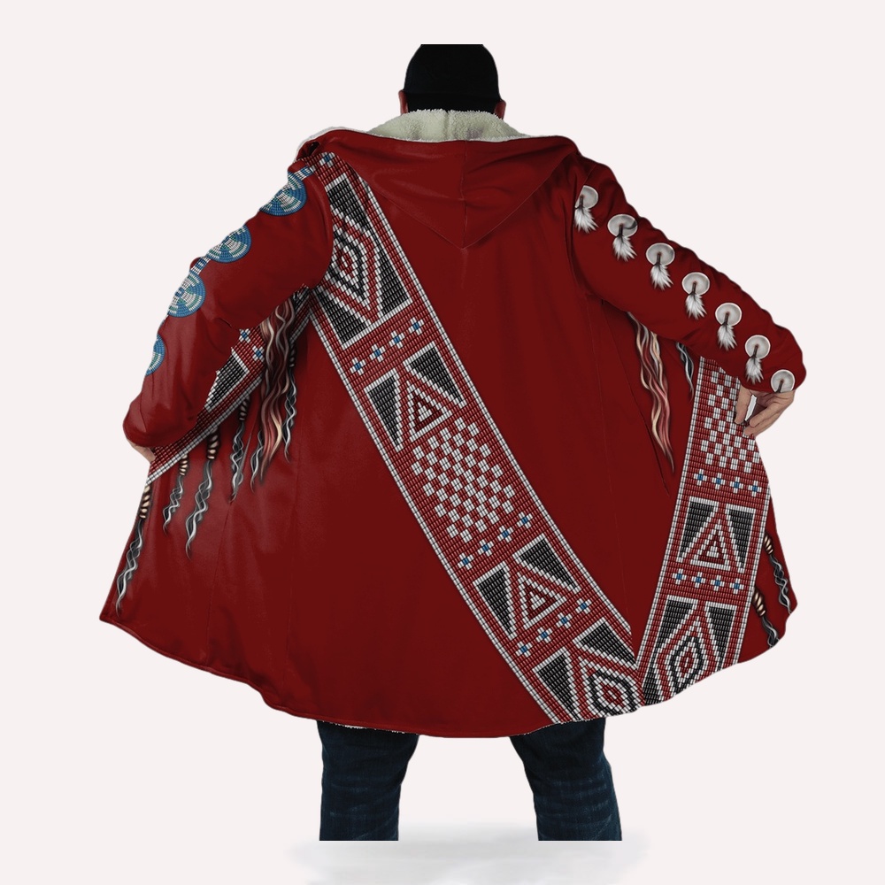 Native American Coat, Sweet Dreams Native American 3D All Over Printed Hooded Cloak Coat Native American Coat, Sweet Dreams Native American 3D All Over Printed Hooded Cloak Coat