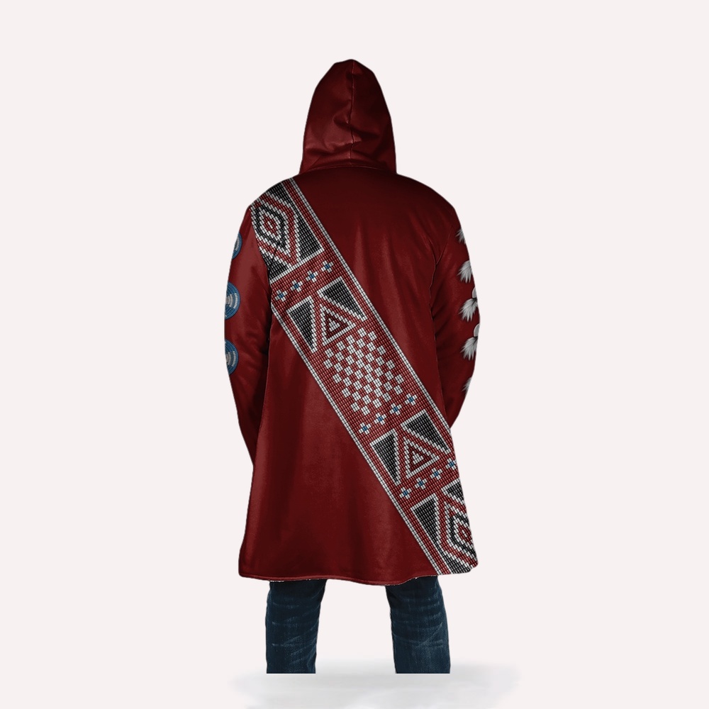 Native American Coat, Sweet Dreams Native American 3D All Over Printed Hooded Cloak Coat Native American Coat, Sweet Dreams Native American 3D All Over Printed Hooded Cloak Coat