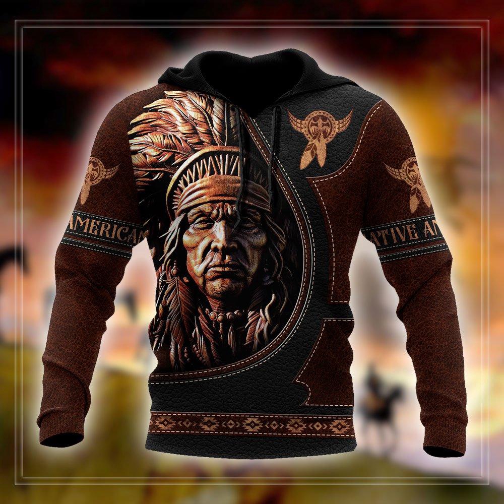Native American Hoodie, Aboriginal Motifs Native American 3D All Over Printed Hoodie, Native American Style Hoodie