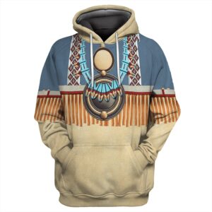 Native American Hoodie, Ancient Culture Native American 3D All Over Printed Hoodie, Native American Style Hoodie