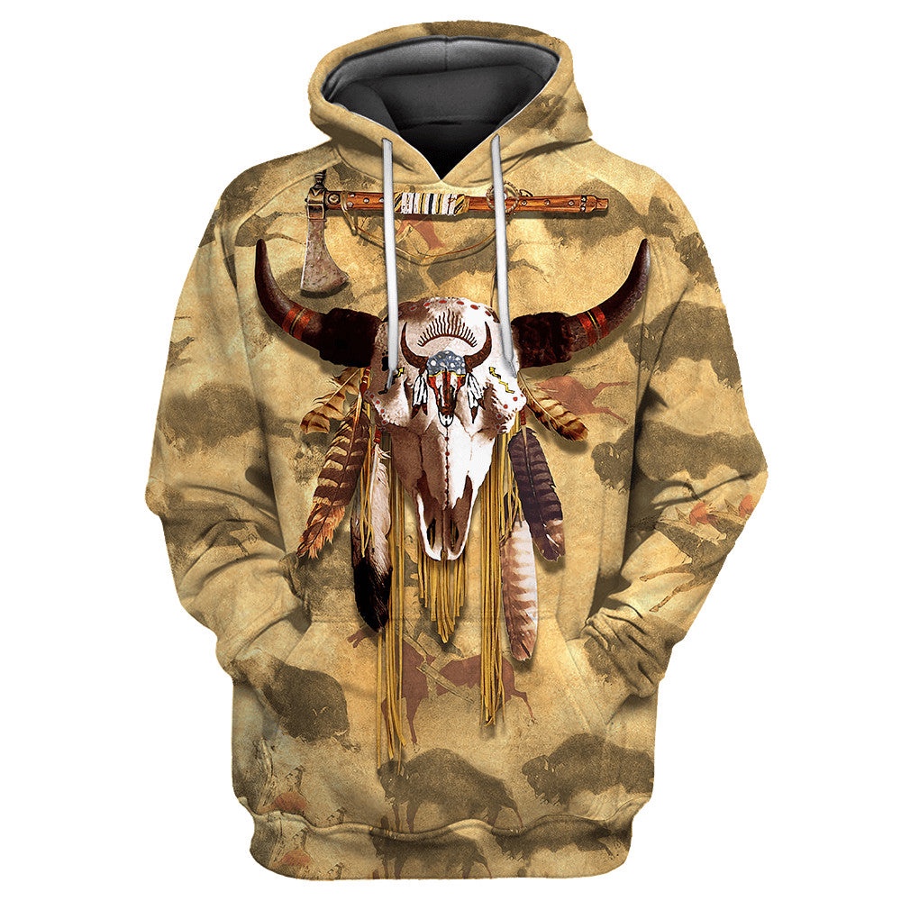 Native American Hoodie, Animal Sacrifice Native American 3D All Over Printed Hoodie, Native American Style Hoodie Native American Hoodie, Animal Sacrifice Native American 3D All Over Printed Hoodie, Native American Style Hoodie