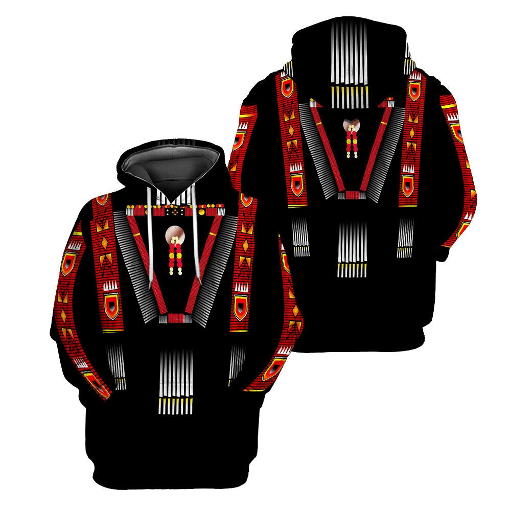 Native American Hoodie, Black Native American 3D All Over Printed Hoodie, Native American Style Hoodie Native American Hoodie, Black Native American 3D All Over Printed Hoodie, Native American Style Hoodie