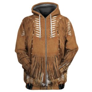 Native American Hoodie Cow Leather Pattern Native American 3D All Over Printed Hoodie Native American Style Hoodie 2 caltb8.jpg
