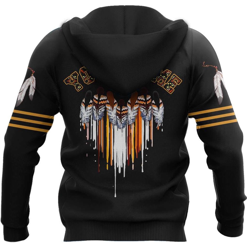 Native American Hoodie, Custom Name Aboriginal Soul Native American 3D All Over Printed Hoodie, Native American Style Hoodie
