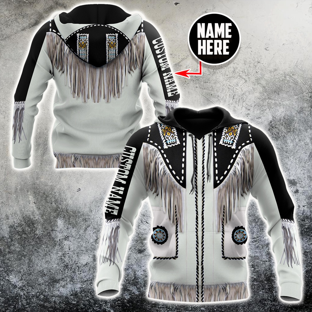 Native American Hoodie, Custom Name Navajo Warriors Native American All 3D Over Printed Hoodie, Native American Style Hoodie