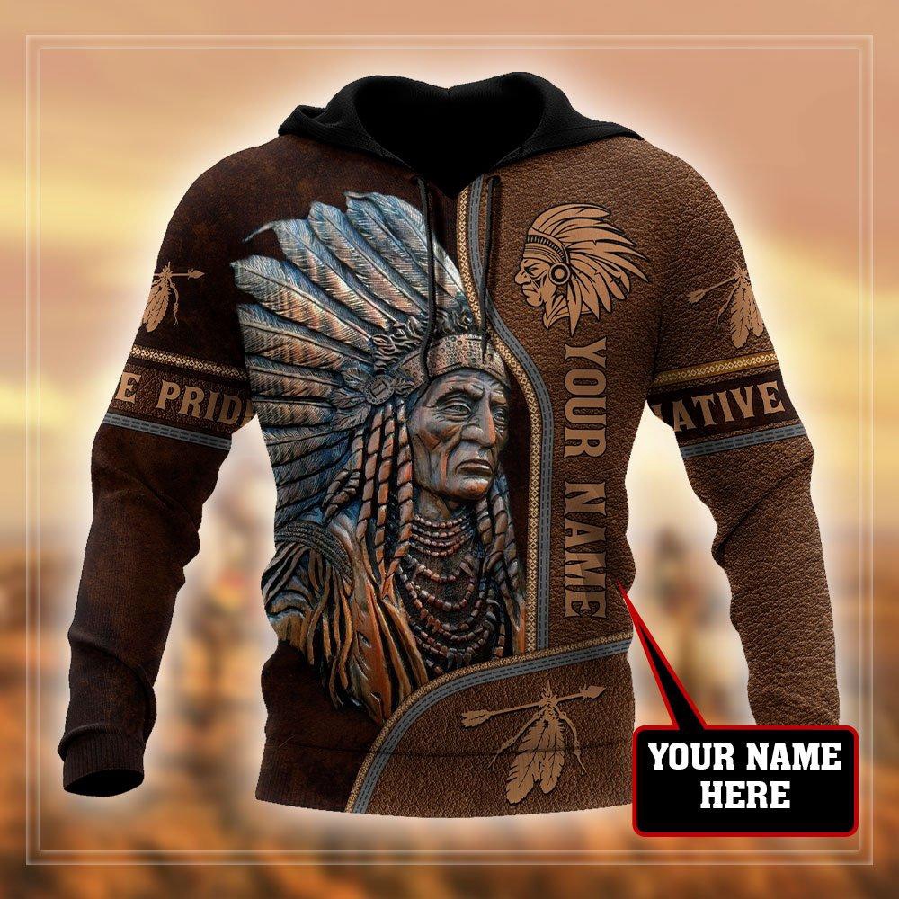 Native American Hoodie, Customize Name Headman Native American 3D All Over Printed Hoodie, Native American Style Hoodie Native American Hoodie, Customize Name Headman Native American 3D All Over Printed Hoodie, Native American Style Hoodie