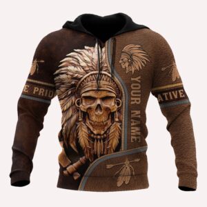 Native American Hoodie, Customize Name Tribal Pride&hellip;