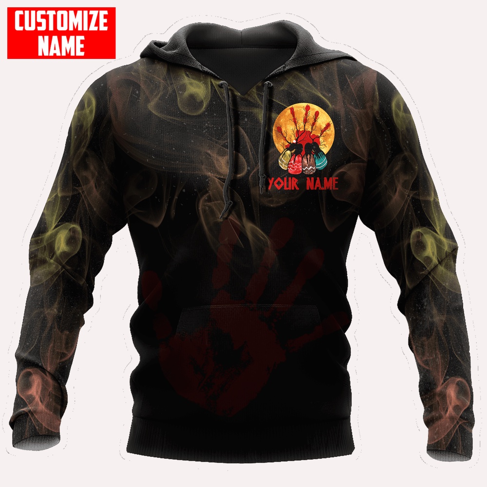 Native American Hoodie, Customized Name No More Stolen Sisters Native American 3D All Over Printed Hoodie, Native American Style Hoodie