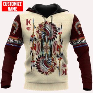 Native American Hoodie, Customized Name Reverence Native&hellip;