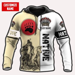 Native American Hoodie, Customized Name Tenacious Native&hellip;