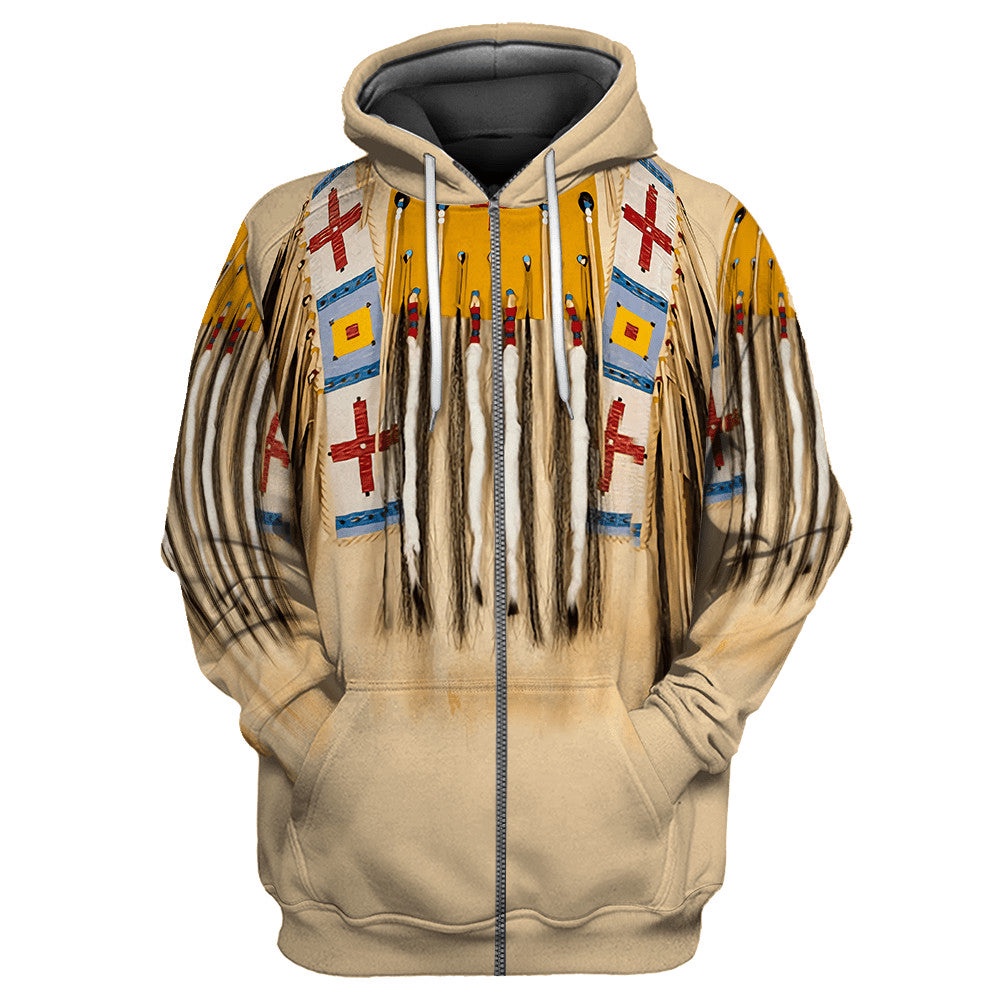Native American Hoodie, Deep Cultural Heritage Native American 3D All Over Printed Hoodie, Native American Style Hoodie