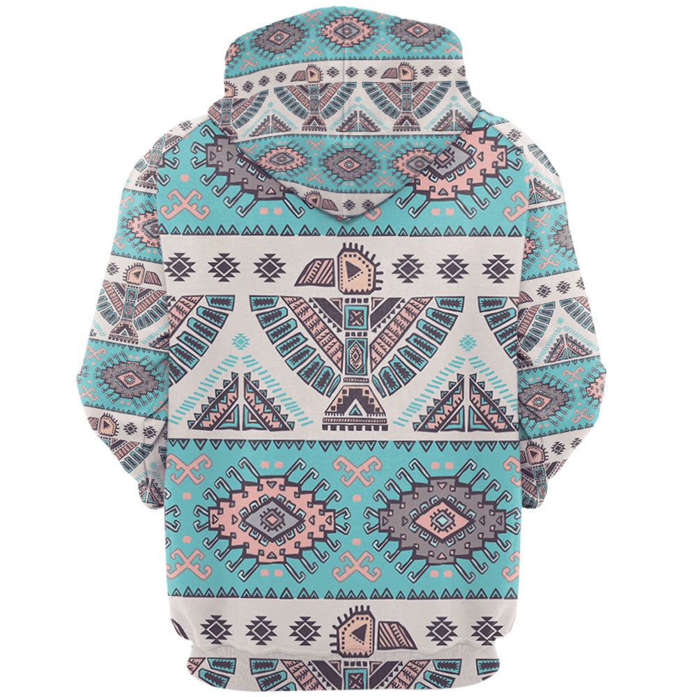 Native American Hoodie, Gentle Color Native American 3D All Over Printed Hoodie, Native American Style Hoodie Native American Hoodie, Gentle Color Native American 3D All Over Printed Hoodie, Native American Style Hoodie