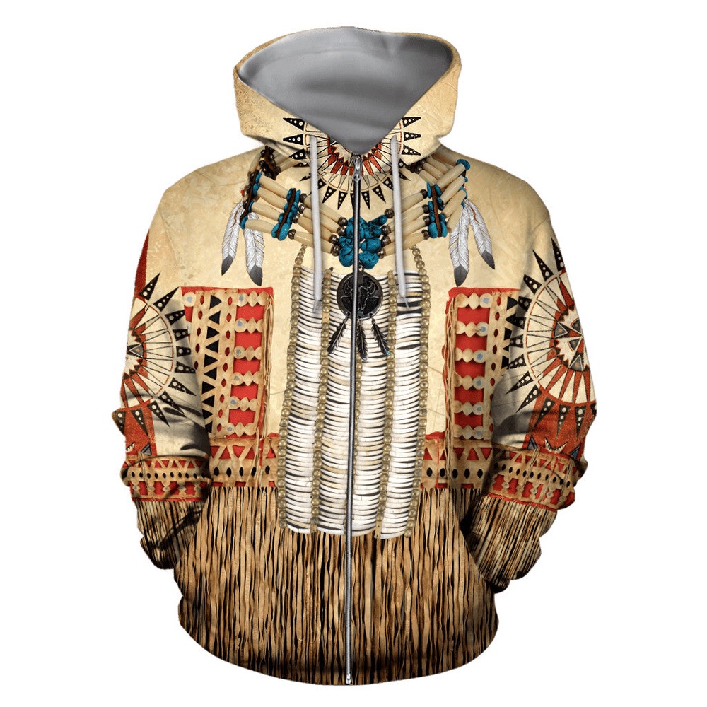 Native American Hoodie, Homeland Style Native American 3D All Over Printed Hoodie, Native American Style Hoodie
