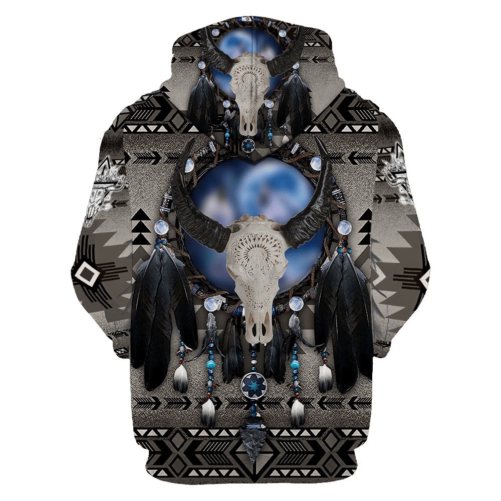 Native American Hoodie, Mystical Sleep Native American 3D All Over Printed Hoodie, Native American Style Hoodie