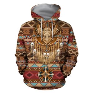 Native American Hoodie, Owl Bird Native American&hellip;