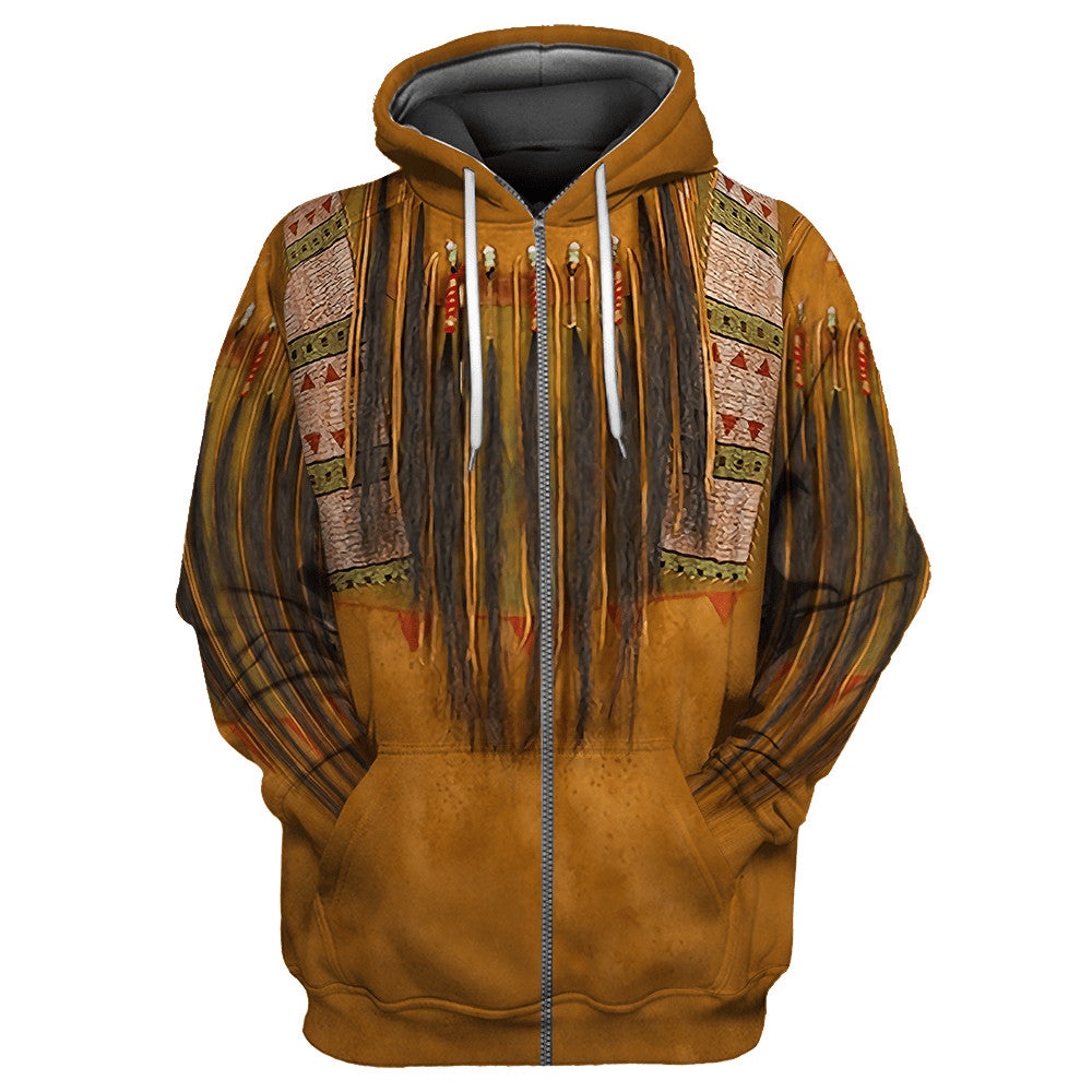 Native American Hoodie, Patriotic Essence Native American 3D All Over Printed Hoodie, Native American Style Hoodie