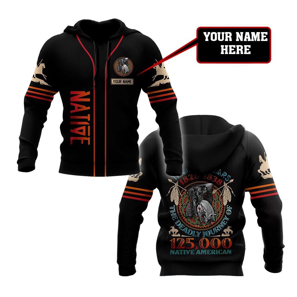 Native American Hoodie, Personalized Trail Of Tear Native American 3D All Over Printed Hoodie, Native American Style Hoodie Native American Hoodie, Personalized Trail Of Tear Native American 3D All Over Printed Hoodie, Native American Style Hoodie