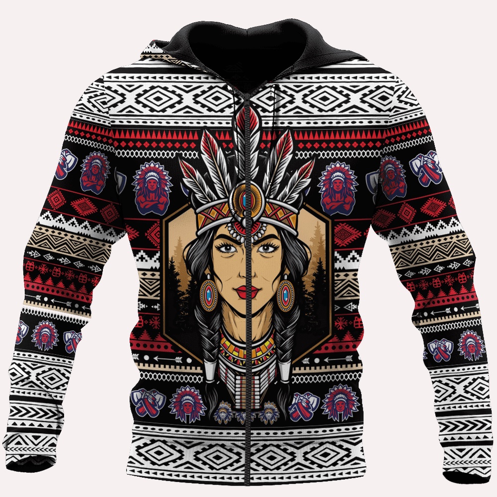 Native American Hoodie, Proud Native American 3D All Over Printed Hoodie, Native American Style Hoodie