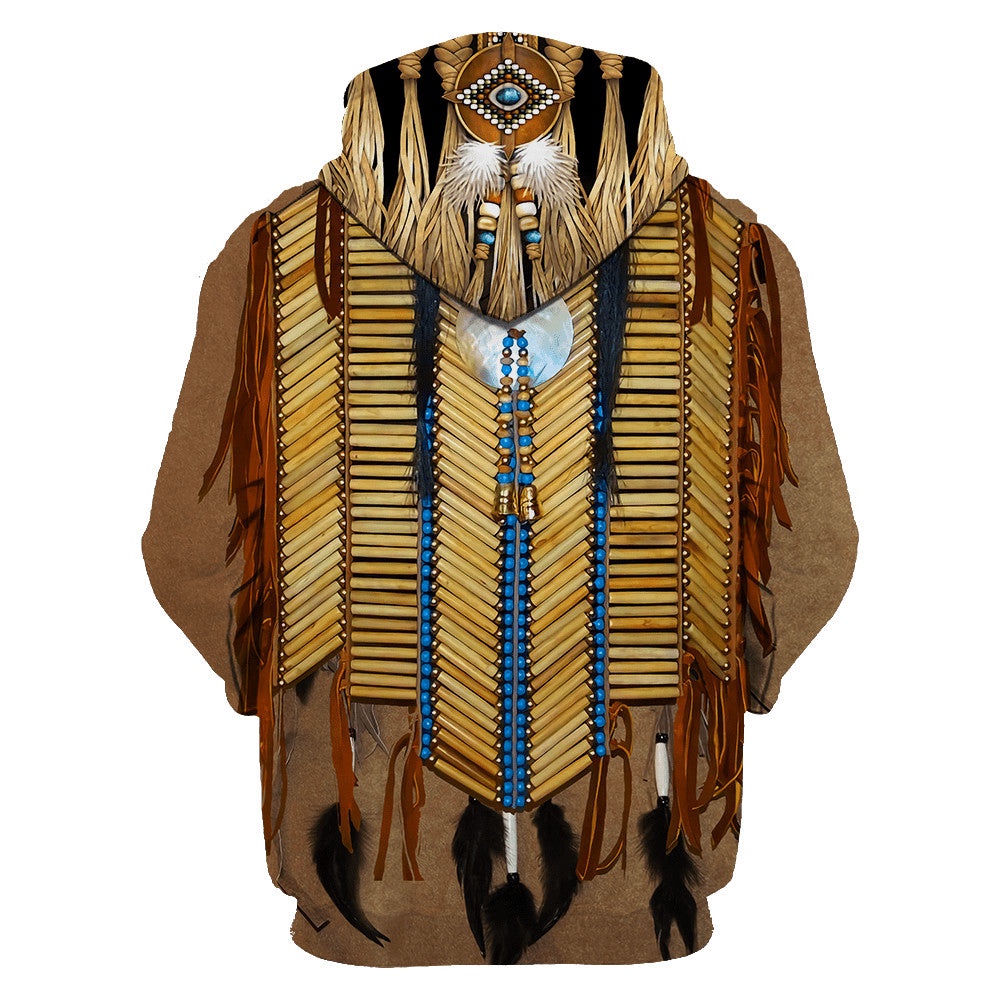 Native American Hoodie, Reminisce Native American 3D All Over Printed Hoodie, Native American Style Hoodie