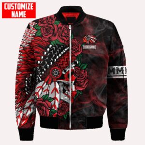 Native American Jacket, Customized Name Chief Skull&hellip;