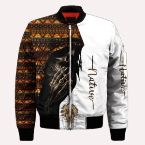 Native American Jacket, Praying Native American Skull&hellip;