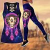 Native American Leggings, Dream Native American Hollow Tanktop Leggings Set, Native American Tank Tops