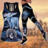 Native American Leggings, Nativeland Native American Hollow Tanktop Leggings Set, Native American Tank Tops