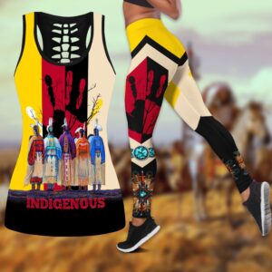 Native American Leggings, Red Hand Native American&hellip;